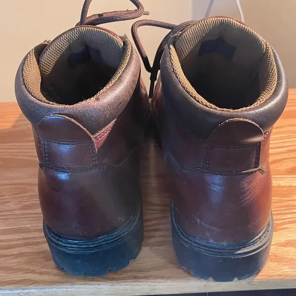 Vintage Cabelas Brown Leather Lace Up 6&quot; Boots-Horace
