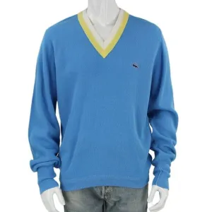 Vintage Izod Of London Baby Blue Country Preppy Yacht Boat Grandpacore Sweater