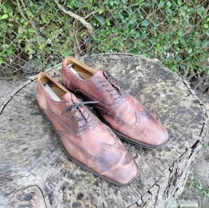 Vintage Marco Vittorio Wingtip Shoes For Men Size 11