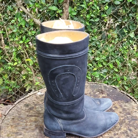 Vintage Moreno Romero Western Style Horseshoe Boots