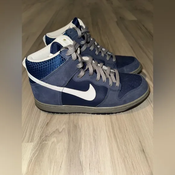 Vintage Nike Dunk High “Rice Owls” 2010 Men's Blue High-Top Sneakers