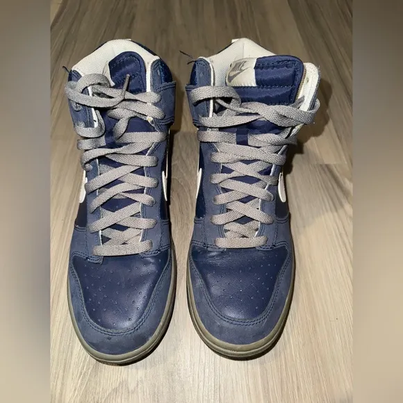 Vintage Nike Dunk High “Rice Owls” 2010 Men's Blue High-Top Sneakers