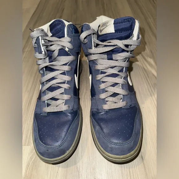Vintage Nike Dunk High “Rice Owls” 2010 Men's Blue High-Top Sneakers
