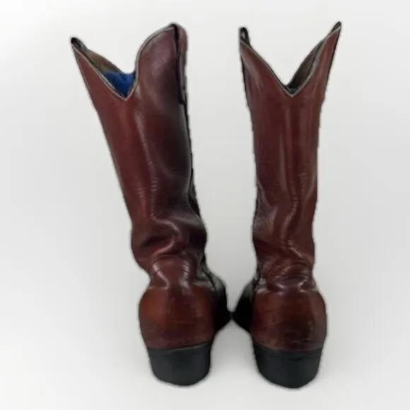 Vintage Red Wings Boots 82G 1872 Brown Leather Mens 8.5 EEE USA Western Cowboy