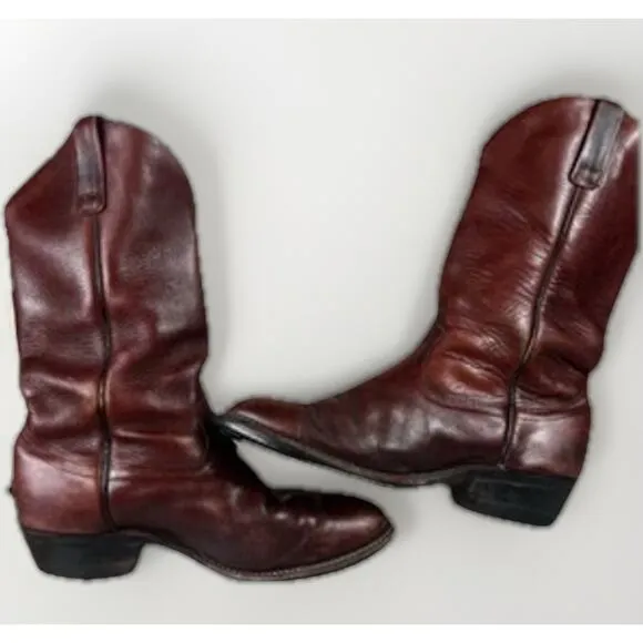 Vintage Red Wings Boots 82G 1872 Brown Leather Mens 8.5 EEE USA Western Cowboy