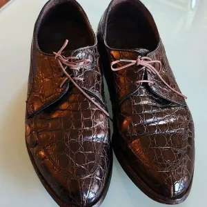 Vintage '60's Florsheim Alligator Leather Imperial Split Toe Shoes