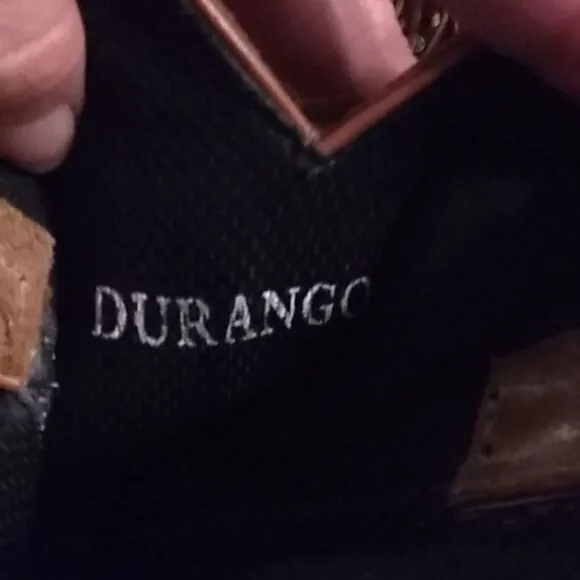 Vintage Durango leather fringe boots