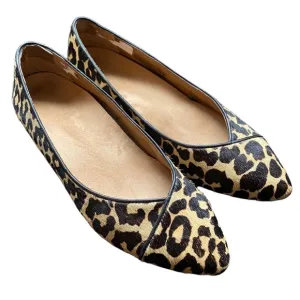 Vionic Leopard Calf Hair Caballo Ballet Flat Womens Size 7.5