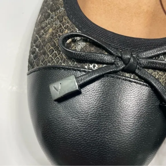 Vionic Minna Women’s Ballet Flat Boa Black Size 8