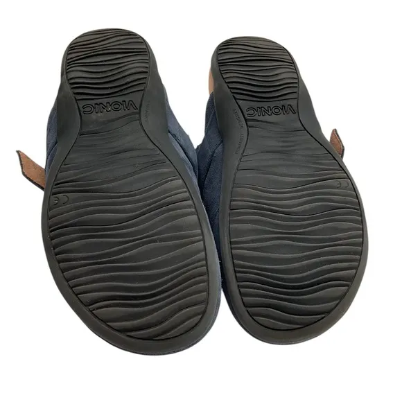 Vionic mules Suede Slip-On Shoes - Dark Blue size 8