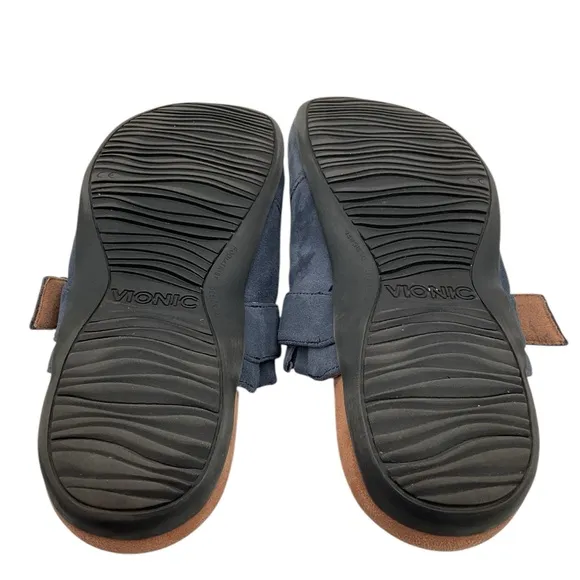 Vionic mules Suede Slip-On Shoes - Dark Blue size 8