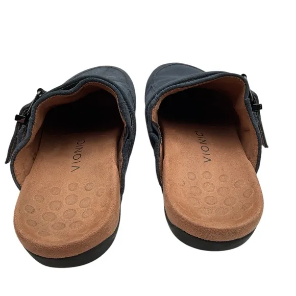 Vionic mules Suede Slip-On Shoes - Dark Blue size 8