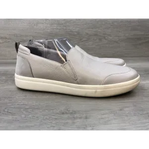 Vionic Penelope Women's US 10 Gray Nubuck Leather Slip-On Casual Sneaker Shoes