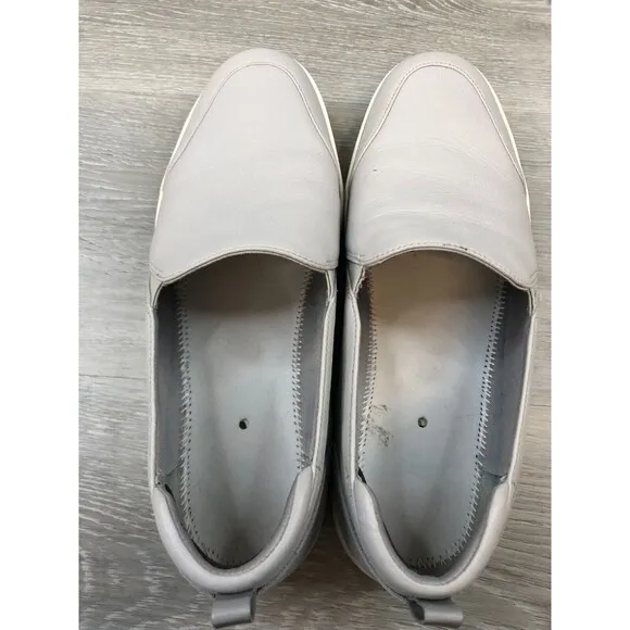 Vionic Penelope Women's US 10 Gray Nubuck Leather Slip-On Casual Sneaker Shoes