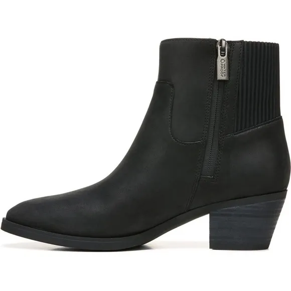 Vionic Shantelle Waterproof Side Zip Nubuck Leather Boots Size 8.5 New in Box