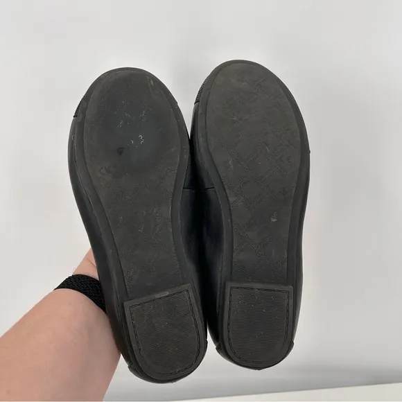 Vionic Womens Minna Black Ballet Flats Size 7.5 Bow Accent Balletcore Comfort