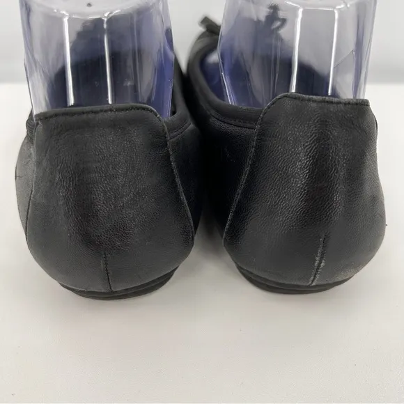 Vionic Womens Minna Black Ballet Flats Size 7.5 Bow Accent Balletcore Comfort