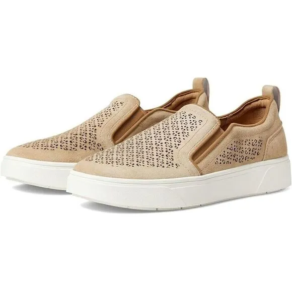 Vionic Kimmie I4686L1-200 Sneakers Women's 9 Tan Perforated Slip On Shoes FZP203