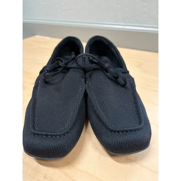 VIVAIA Jackie Square Toe Slip On Knit Loafers Comfort Casual Shoes Black Sz 42