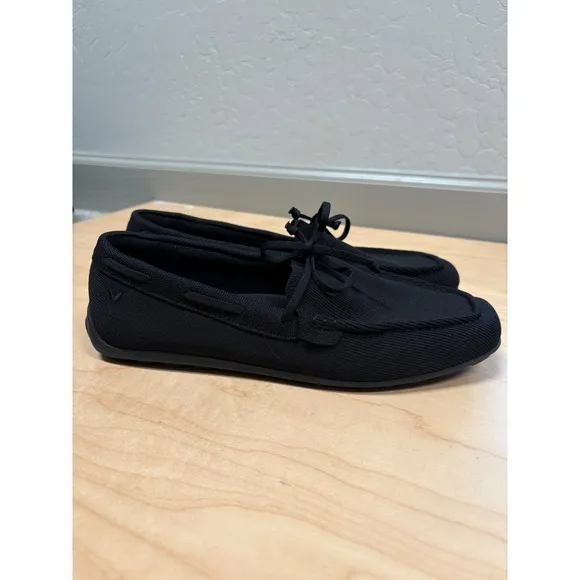 VIVAIA Jackie Square Toe Slip On Knit Loafers Comfort Casual Shoes Black Sz 42