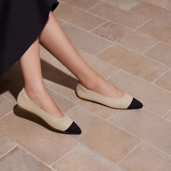 VIVAIA Pointed-Toe Ballet Flats  size EU/39.5 US/8.5