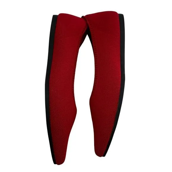 Vivaia Ruby Red Aria 5° Pointed Toe Flats