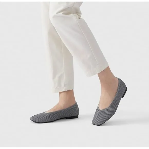 VIVAIA Women's Casual Flats Slip on Washable Ballet Square-Toe Style‎ EU/39 US/8
