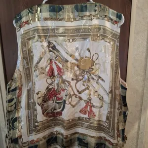 VTG Ceta Dolce Silk Vest 2XL Couture Horse Polo Derby Luxury Old Money Club Rave
