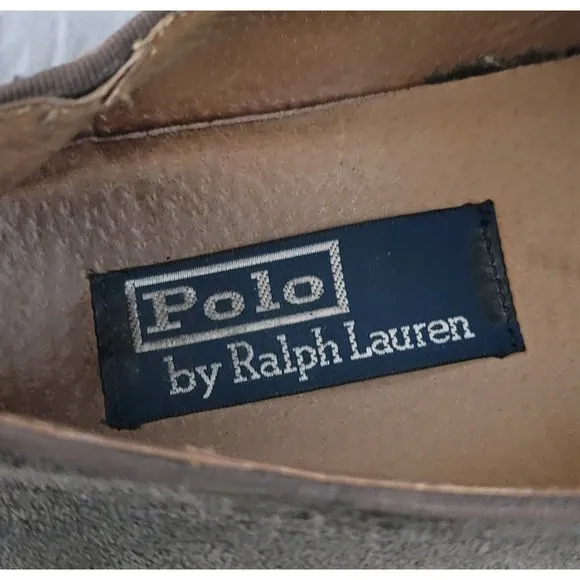 VTG Polo Ralph Lauren Men's Orrick Brown Suede Wing Tip Dress Shoes 10.5 D