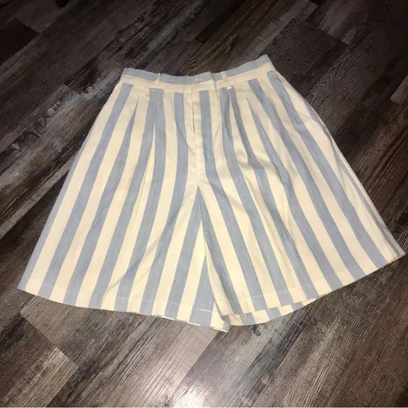 Vtg RARE 60s/70s Pinstripe Bermuda Preppy Blue Label Ralph Lauren Boat Shorts