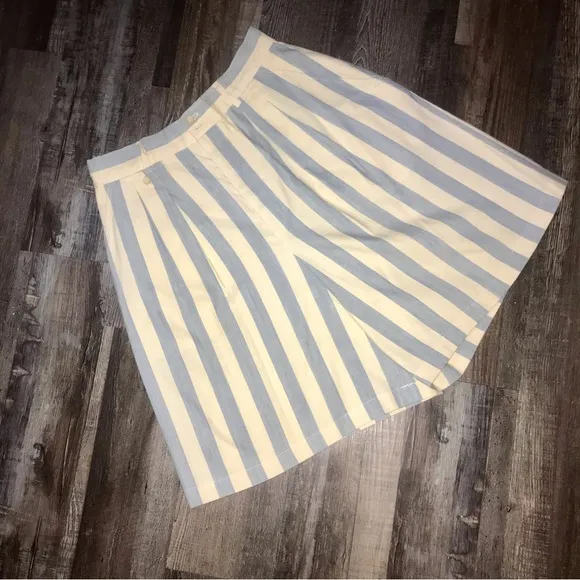 Vtg RARE 60s/70s Pinstripe Bermuda Preppy Blue Label Ralph Lauren Boat Shorts