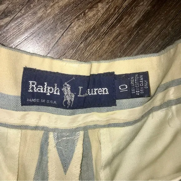 Vtg RARE 60s/70s Pinstripe Bermuda Preppy Blue Label Ralph Lauren Boat Shorts