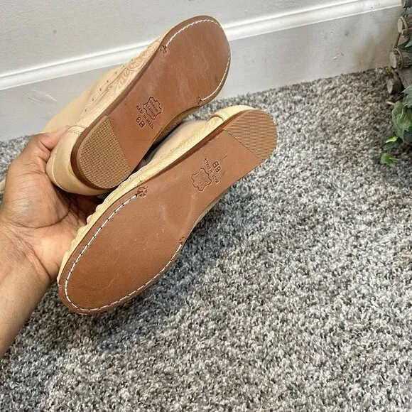 VTG SANDLER Moccasin Embossed Leather Boots Womens 6 B Handmade In Brazil New