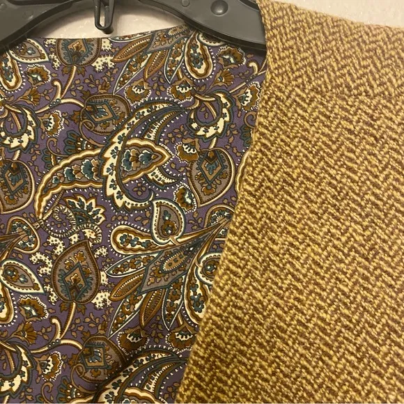 Vtg Tan brown lined tweed waistcoat vintage button up character costume vest L