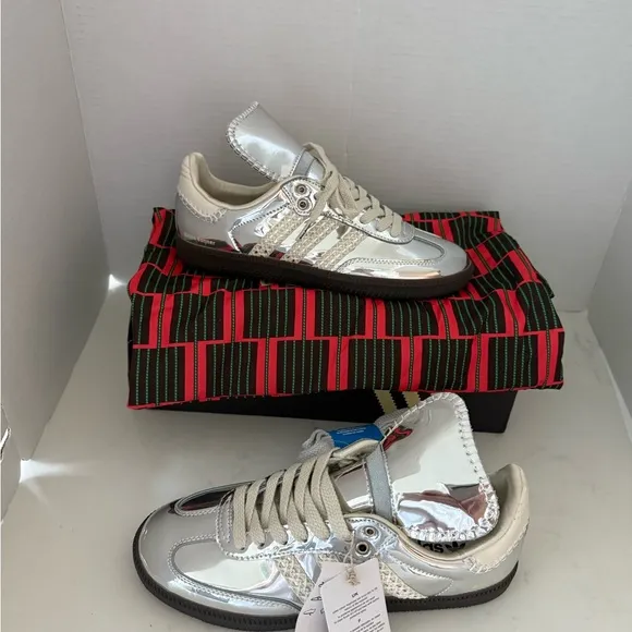 Wales Bonner X Adidas Samba OGSilver Metallic women’s Size 6.5