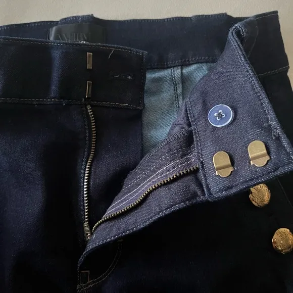 WHBM - High-Rise Mariner Wide Leg Jeans