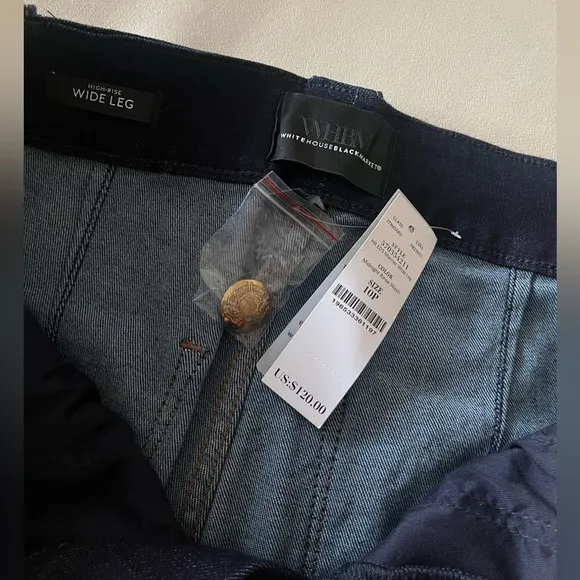 WHBM - High-Rise Mariner Wide Leg Jeans