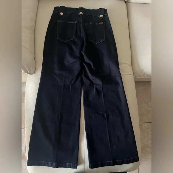 WHBM - High-Rise Mariner Wide Leg Jeans
