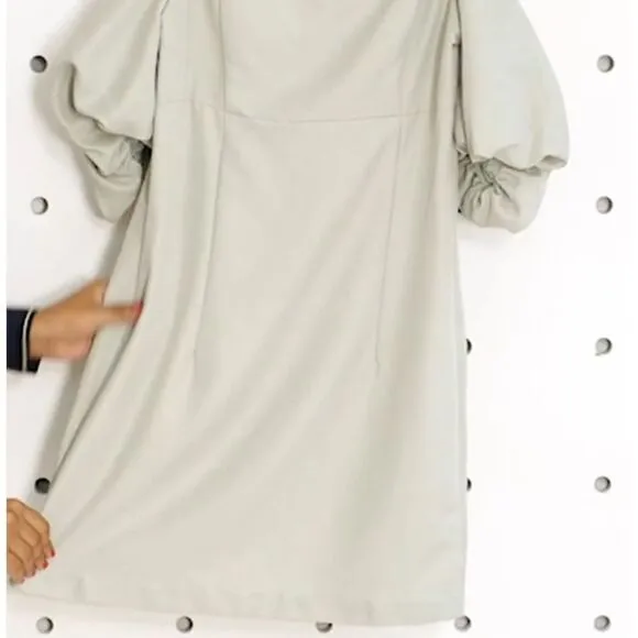 WILLOW Puff Sleeve Barbie Mini Dress Sage Pastel Summer Size L NWT retail $148