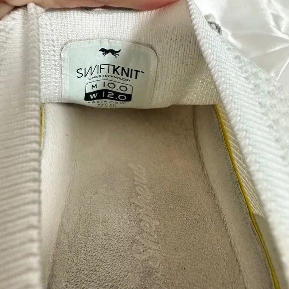Wolf &amp; Shepherd SwiftKnit Oxford Sneakers Lightweight White Casual Shoes M10 W12