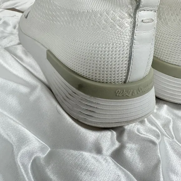Wolf &amp; Shepherd SwiftKnit Oxford Sneakers Lightweight White Casual Shoes M10 W12
