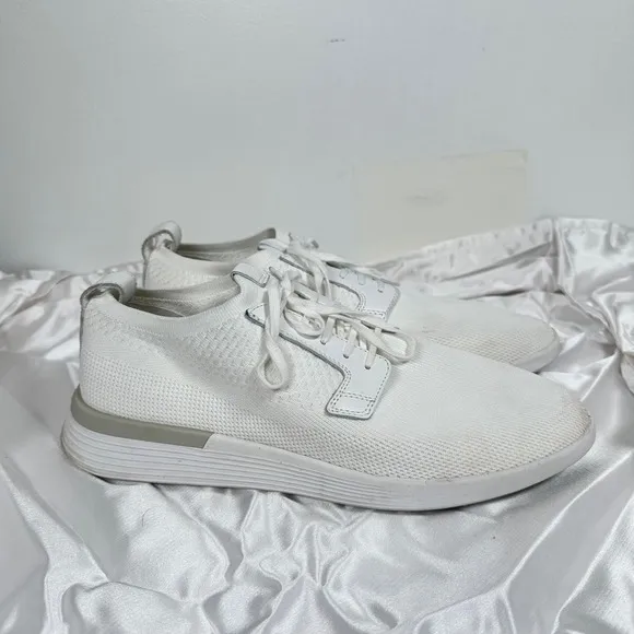 Wolf &amp; Shepherd SwiftKnit Oxford Sneakers Lightweight White Casual Shoes M10 W12