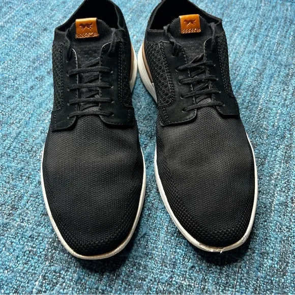 Wolf &amp; Shepherd Swiftknit Plain Toe Derby Dress Shoes in Black