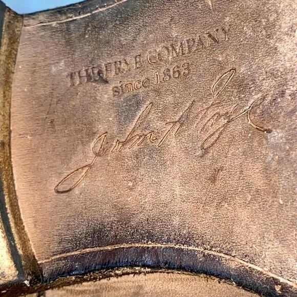Woman’s sz 9 leather over the calf heeled boots by The Frye Company