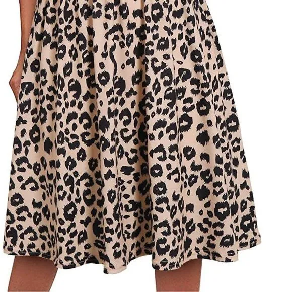 Women Sleeveless Cotton Summer Beach Dress