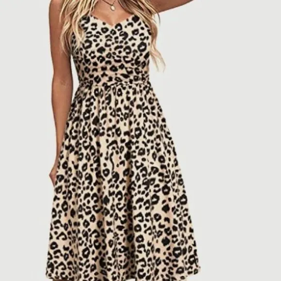 Women Sleeveless Cotton Summer Beach Dress