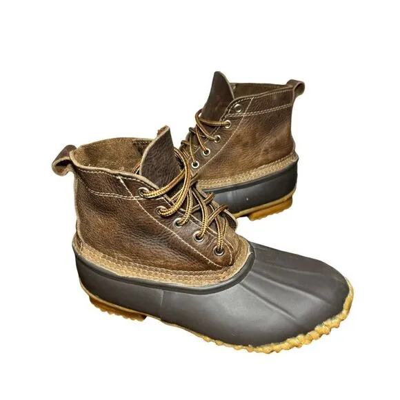Women’s Eddie Bauer duck boots size 6 brown leather