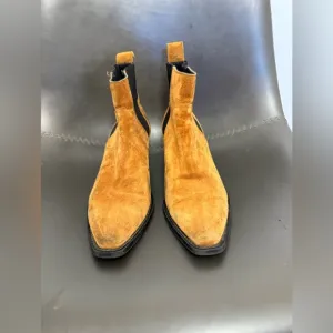 Women’s Everlane Brown Western Suede Ankle Boots Size 8 bohemian leather