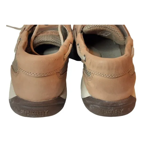 Womens Size 9M Shoes Sperry Top Sider Boat Shoes Brown Leather Lace Up 9774829