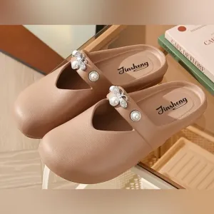 Women's Tan Slip-On Shoes